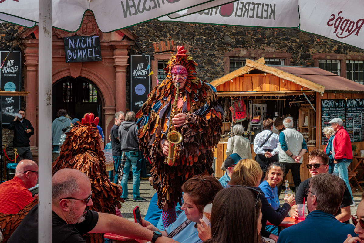 Musikalische Hühner im Publikum Musikalische Hühner im Publikum