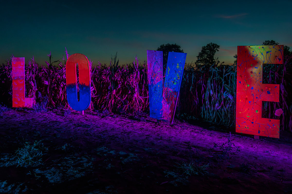 Kunstmais 2026 Nidderau - Nacht im Labyrinth