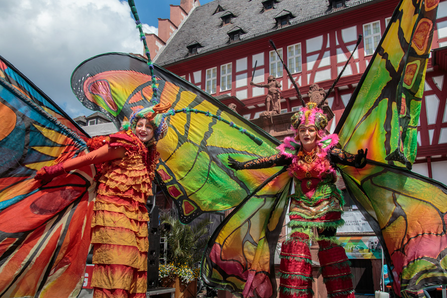 Lamboyfest 2019 Gauklerfest - Schmetterlinge von Stelzen-Art
