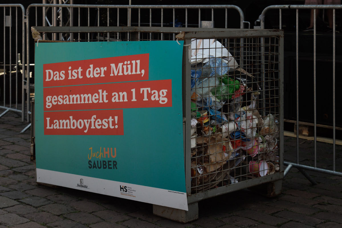 Lamboyfest HU 2025 - Ambiente - Müll und Sauberkeit