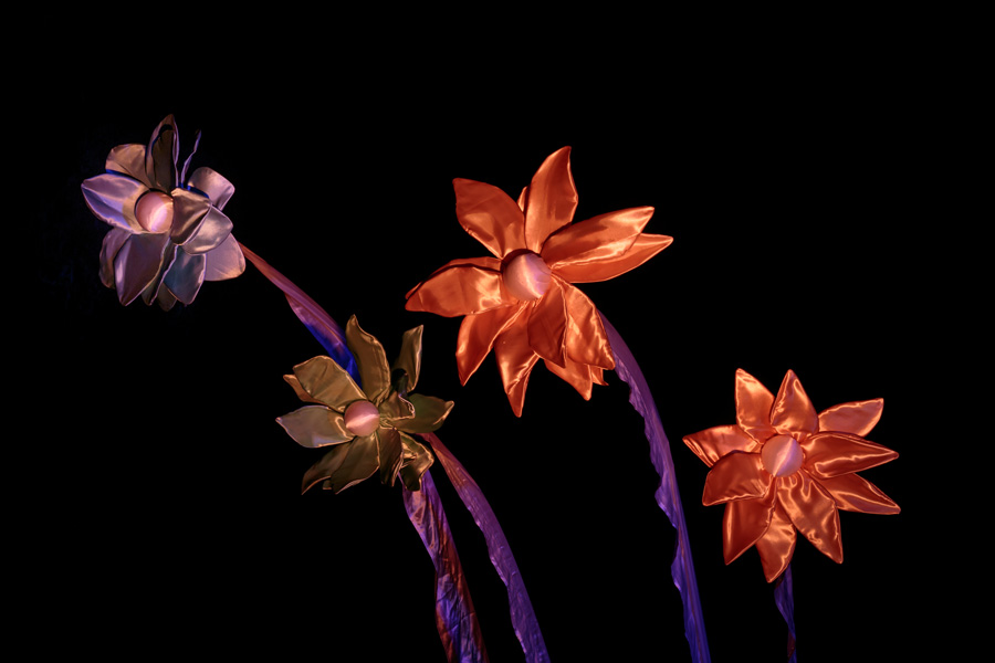 Winterlichter Palmengarten - Blumenfahnen