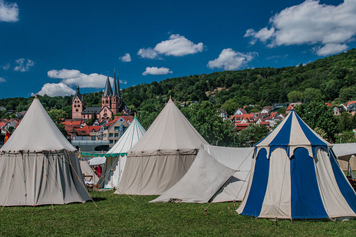 Stadtrechtsfeier Gelnhausen 2025 - Ambiente - Zeltstadt