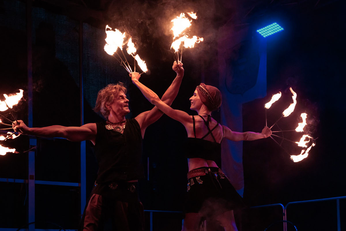 Stadtrechtsfeier Gelnhausen 2025 Feuershow Lux Aeterna